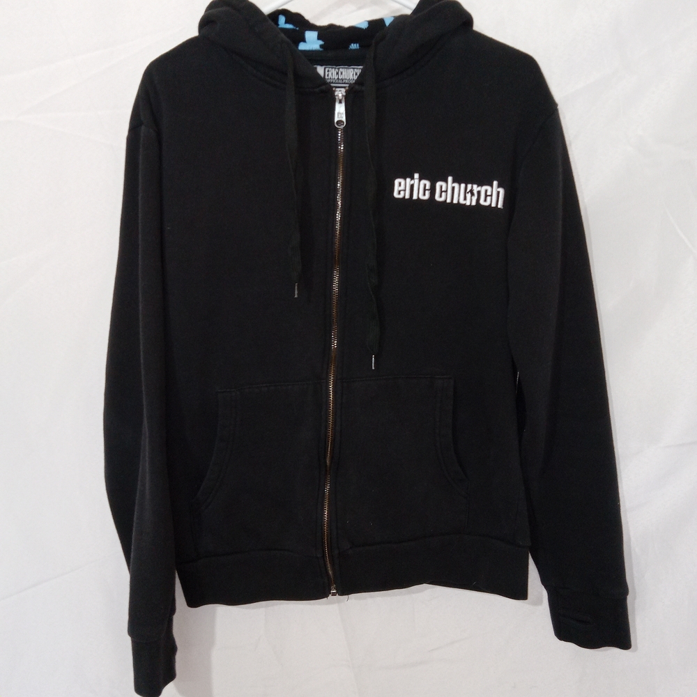 Eric Church Double Down Tour Hoodie Sweatshirt Adult S Black Official Product - Picture 10 of 11